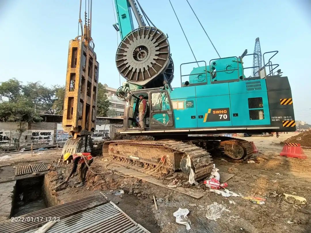 感谢信！山河智能SWHG70液压抓斗助力海外基础施工获肯定