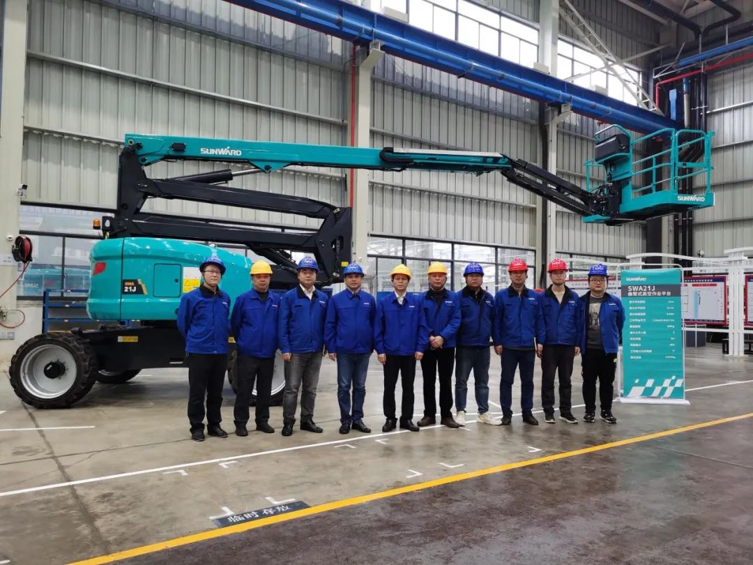 行业同级别产品之最！山河智能又一款曲臂式高空作业平台成功下线